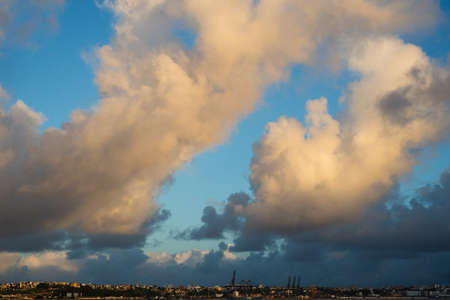 Salvador, Bahia, Brazil - June 06, 2021: Clouds covering the city of Salvador on a beautiful day.の写真素材