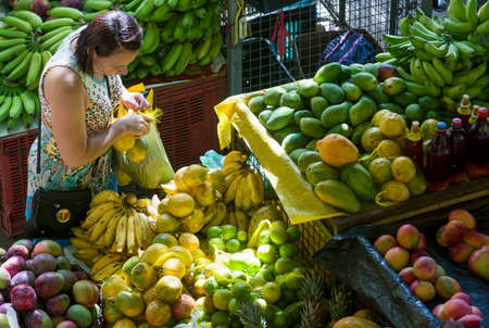 Salvador, Bahia, Brazil - October 17, 2015: Camacari free fair in the state of Bahia. Diversity of food and drink.のeditorial素材