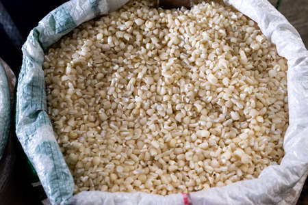 Beans for sale at the famous and grandiose SÃ£o Joaquim fair in Salvador, Bahia, Brazil.