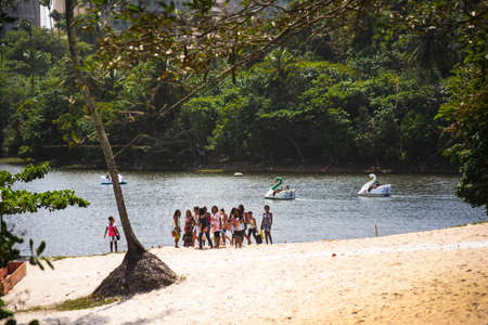 Salvador, Bahia, Brazil - August 17, 2014: Parque de Pituacu is situated on the seafront and ranks the largest ecological reserve in the city of Salvador, Bahia.のeditorial素材