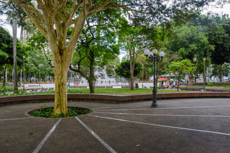 Salvador, Bahia, Brazil - October 19, 2014: Campo Grande square. Also known as PraÃ§a 2 de Julho, it was the scene of the important battles for the independence of Bahia, the Brazilian state.のeditorial素材