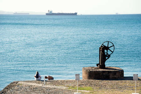 Salvador, Bahia, Brazil - November 12, 2021: View of Nautical infrastructure on the seaside....