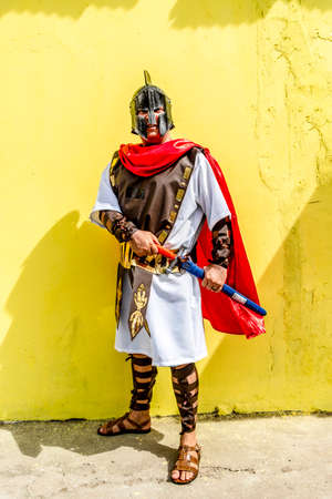 Maragogipe, Bahia, Brazil - March 04, 2019: Carnaval de Maragojipe is a traditional popular carnival festival, which takes place annually in the city of Maragogipe, in the Brazilian state of Bahia.のeditorial素材