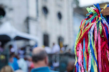 Salvador, Bahia, Brazil - December 08, 2015: Feast of Our Lady of Conceicao da Praia. It is a Catholic religious manifestation that gathers thousands of faithful in the city of Salvador, Bahia.のeditorial素材