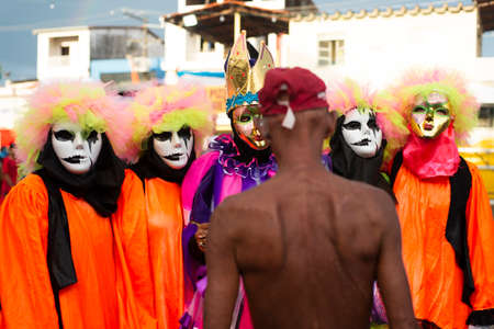Maragogipe, Bahia, Brazil - March 04, 2019: Carnaval de Maragojipe is a traditional popular carnival...