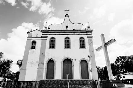 Valenca, Bahia, Brazil - July 01, 2018: View of the Church of Nossa Senhora Do Desterro in the city of Valenca in the lower south of Bahia, Brazil.のeditorial素材
