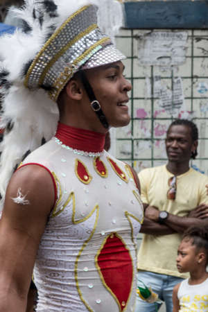 Salvador, Bahia, Brazil - July 02, 2015: Public school students are seen during the Bahia independence parade in Lapinha neighborhood in Salvador.のeditorial素材