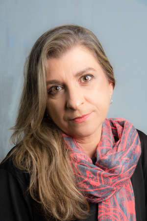 Portrait of a woman against light background. Salvador Bahia Brazil.