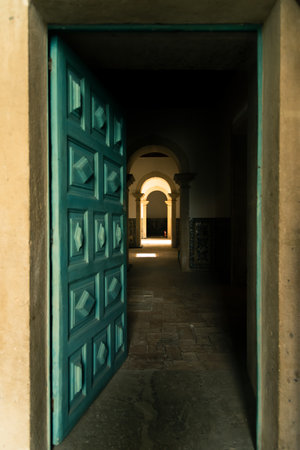 Salvador, Bahia, Brazil - June 16, 2022: Interior view of the cathedral basilica of Salvador during the corpus christi mass. Pelourinho, Bahia.のeditorial素材