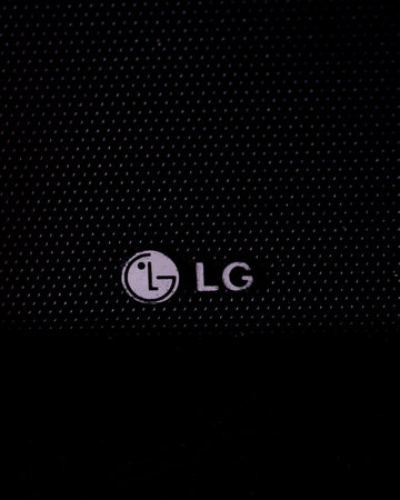 Salvador, Bahia, Brazil - August 17, 2023: close up LG brand logo in store. korean companyのeditorial素材