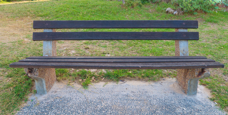 Wooden Park Bench