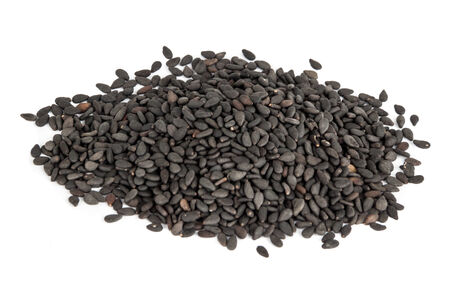 Black Sesame or botanical name Sesamum Indicum Seedsの写真素材