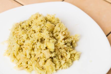 Blended ginger rootsの写真素材