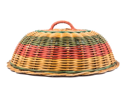 Traditional rattan weaved food coverの写真素材