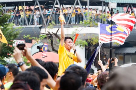 KUALA LUMPUR, Malaysia - August 29, 2015: The BERSIH 2.0 organized a street rally dubbed BERSIH 4 on August 29 and 30th to call for clean and transparent governance in Malaysia as well as strengthening parliamentary democracy systemのeditorial素材