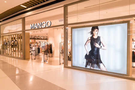 KUALA LUMPUR, MALAYSIA, JULY 16, 2016: Mango is an international fashionable apparel retailer with stores all over the worldのeditorial素材