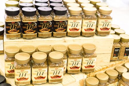 KUALA LUMPUR, MALAYSIA -  January 29, 2017: UCC offers variety of Japanese award winning instant coffee blend at retail stores.のeditorial素材