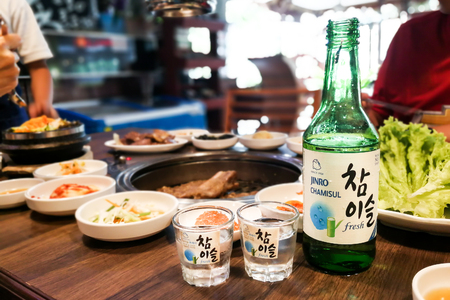 Kuala Lumpur, Malaysia, June 26, 2017:  Jinro Chamisul Soju has been the worldâs best-selling soju for 12 consecutive years and has earned numerous accolades. Now available in Malaysia.のeditorial素材