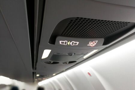 Air cabin switch off or no electronics and fasten seat belt signage