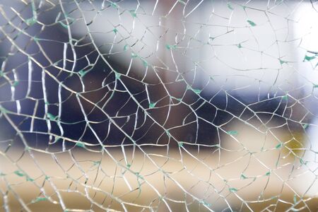 Broken window tempered glass texture as graphic resources