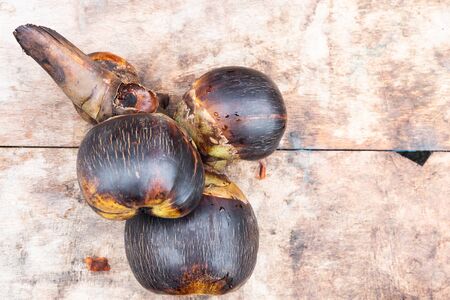 Sea coconut, or Lodoicea is used as dessert ingredients in Malaysia among localsの写真素材