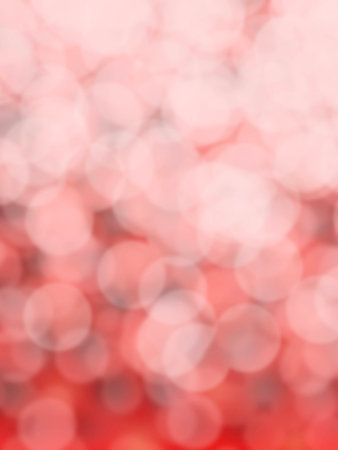white bokeh on red backgroundの写真素材