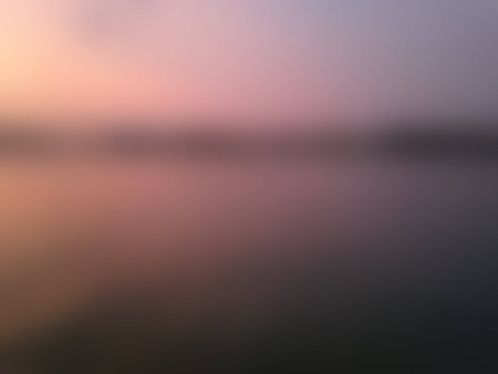 sunset and river blurred backgroundの写真素材