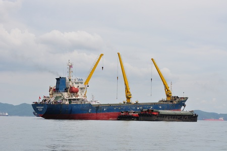 Container cargo ship.の写真素材