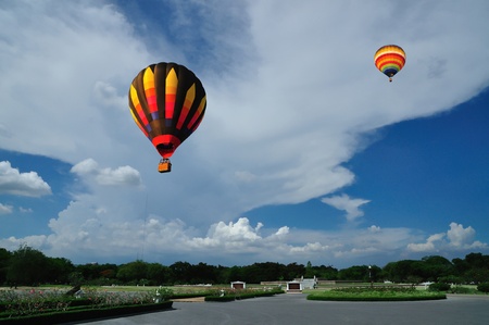 Balloon with blue skyの写真素材