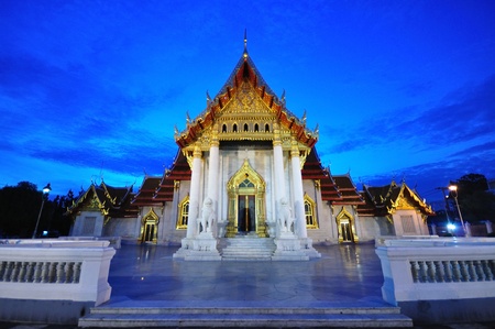 Wat Benjamaborphit in Bangkok Thailand の写真素材