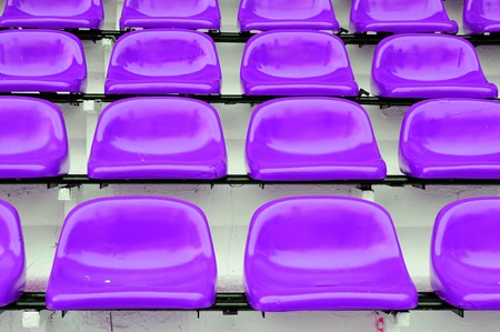 Red seat at Thep Hasadin Stadium in Bangkok, Thailandの写真素材