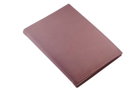 Suede Book Isolated on White Background with clipping pathの写真素材