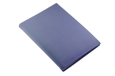 Suede Book Isolated on White Background with clipping pathの写真素材