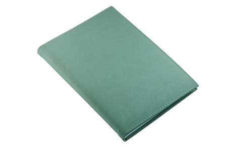 Suede Book Isolated on White Background with clipping pathの写真素材