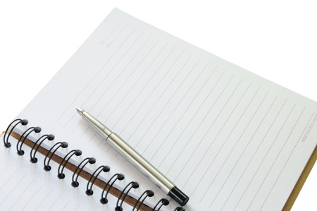 Notebook and pen in concept of business or educationの写真素材
