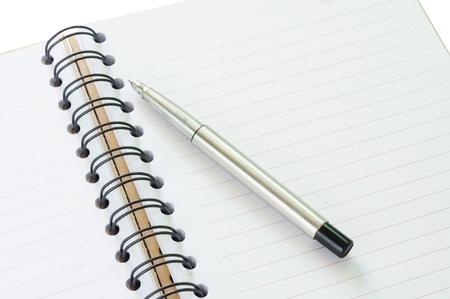 Notebook and pen in concept of business or educationの写真素材