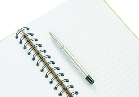 Notebook and pen in concept of business or educationの写真素材