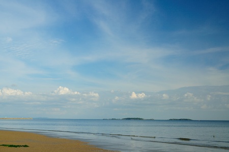 Scenic of the beach and sea at Mae pim cape, Rayong, Thailand.の写真素材