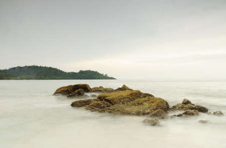 Sea of Trad at the beach of resort in Trad province, Thailand.の写真素材
