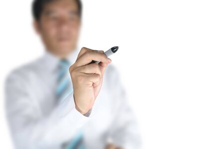 businessman on white backgroundの写真素材