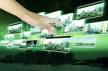 Male Hand holding streaming imagesのeditorial素材