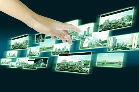 Male Hand holding streaming imagesのeditorial素材