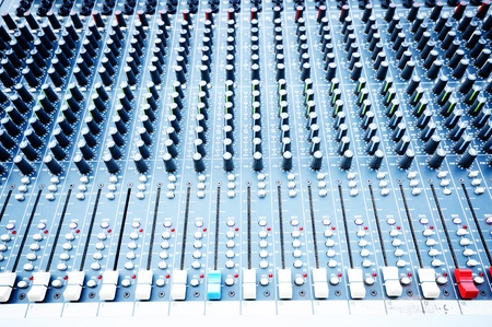 Sound Mixer, close up shotの写真素材
