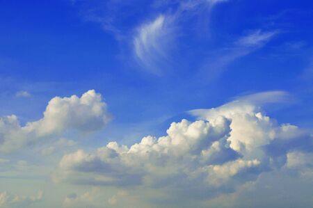 Beautiful blue skyの写真素材