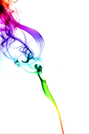 Abstract Green Smoke Backgroundの写真素材