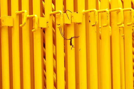 Pattern of Yellow iron pipeの写真素材