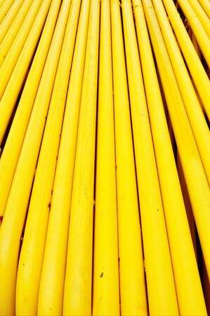 Pattern of Yellow iron pipeの写真素材