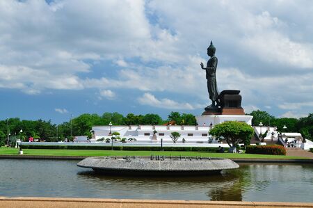 big buddha with blue skyの写真素材