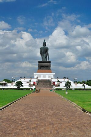 Behind the big buddhaの写真素材
