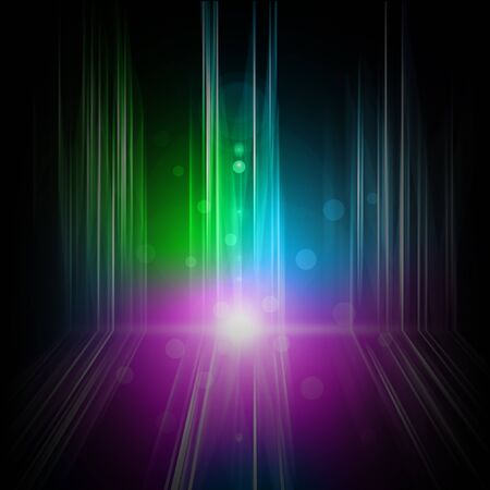 Background of Northern light or auroraの写真素材